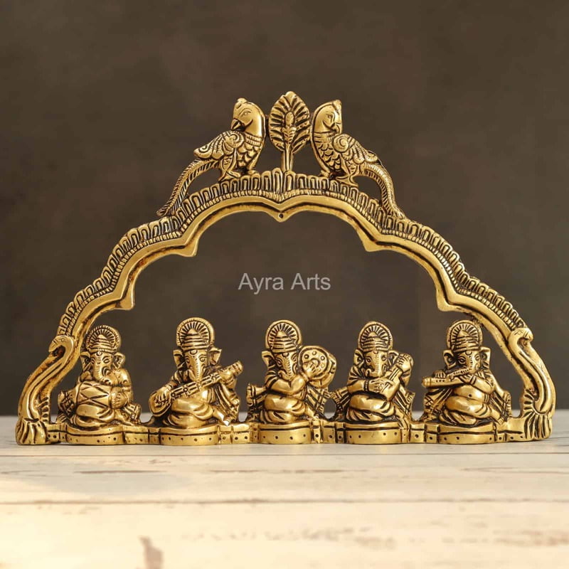 Musical Ganesh Wall Handing 7 Inch Height