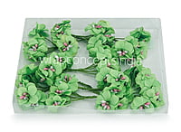 Flowers with Glitter Pollen Centre - Parrot Green