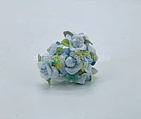 Ice Blue Rose Buds on Stick