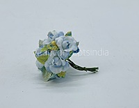 Ice Blue Rose Buds on Stick