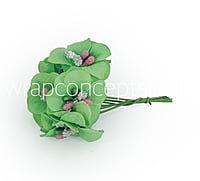 Flowers with Glitter Pollen Centre - Parrot Green