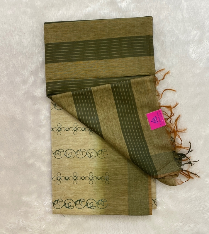 Apsara - The Tussar Saree in Thread Embroidery SWS124