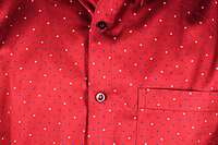 Red Printed Lustrous Shirt