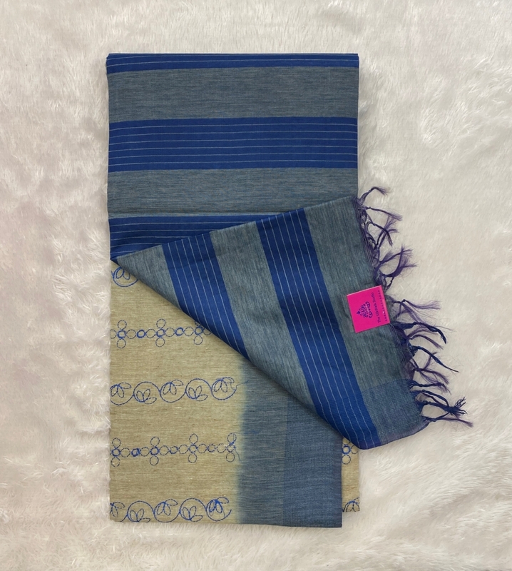 Apsara - The Tussar Saree in Thread Embroidery SWS124