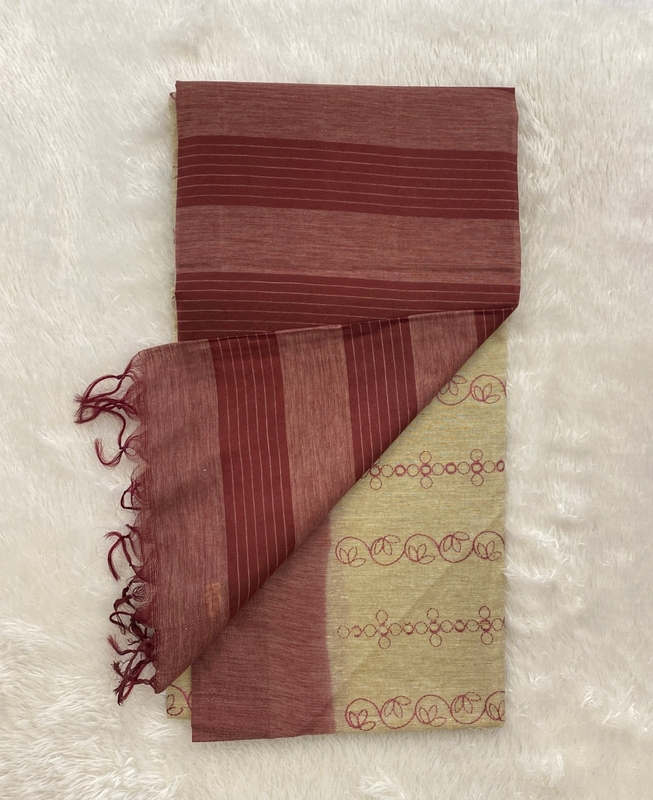 Apsara - The Tussar Saree in Thread Embroidery SWS124