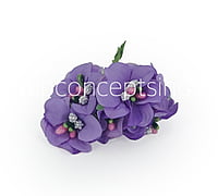 Flowers with Glitter Pollen Centre - Purple