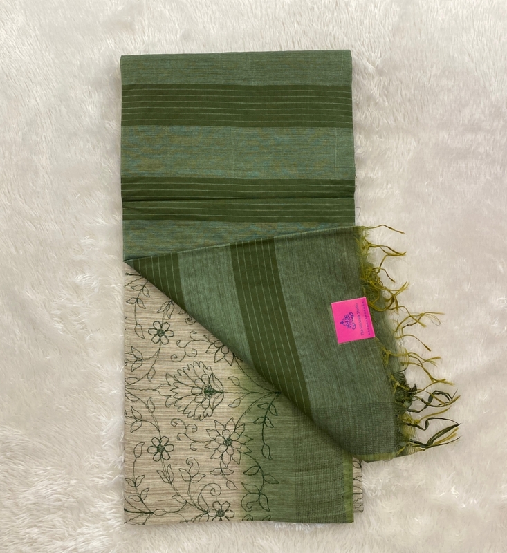 Apsara - The Tussar Saree in Thread Embroidery SWS125