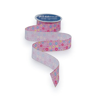 Daisy Flower Print Ribbon