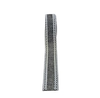 Steel Burlap with Lace Edges