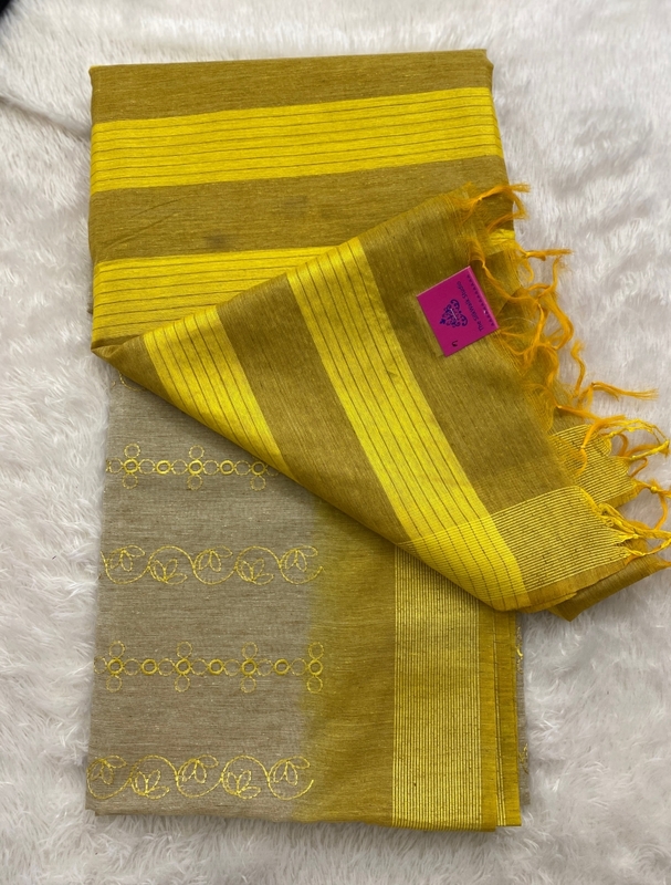 Apsara - The Tussar Saree in Thread Embroidery SWS124