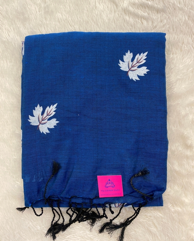 Veeksha - Handloom Cotton Sarees (Leaves) SWS105