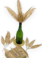 Gold Tropical Palm Leaves