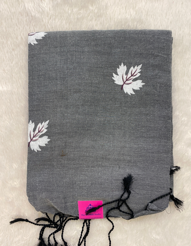 Veeksha - Handloom Cotton Sarees (Leaves) SWS107