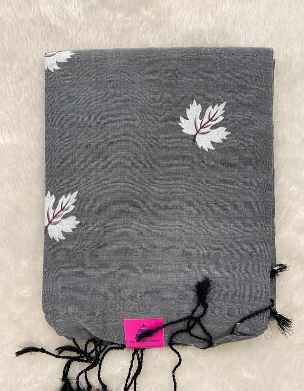 Veeksha - Handloom Cotton Sarees (Leaves) SWS107