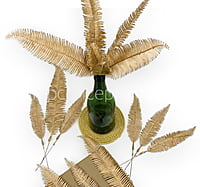 Gold Tropical Palm Leaves