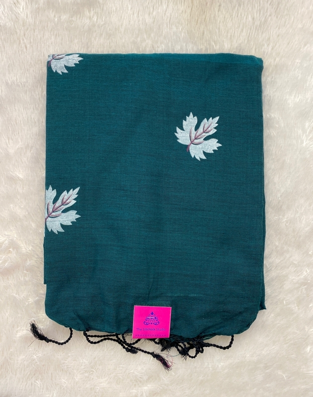 Veeksha - Handloom Cotton Sarees (Leaves) SWS107