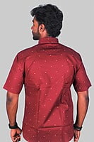 Red printed cotton Shirts