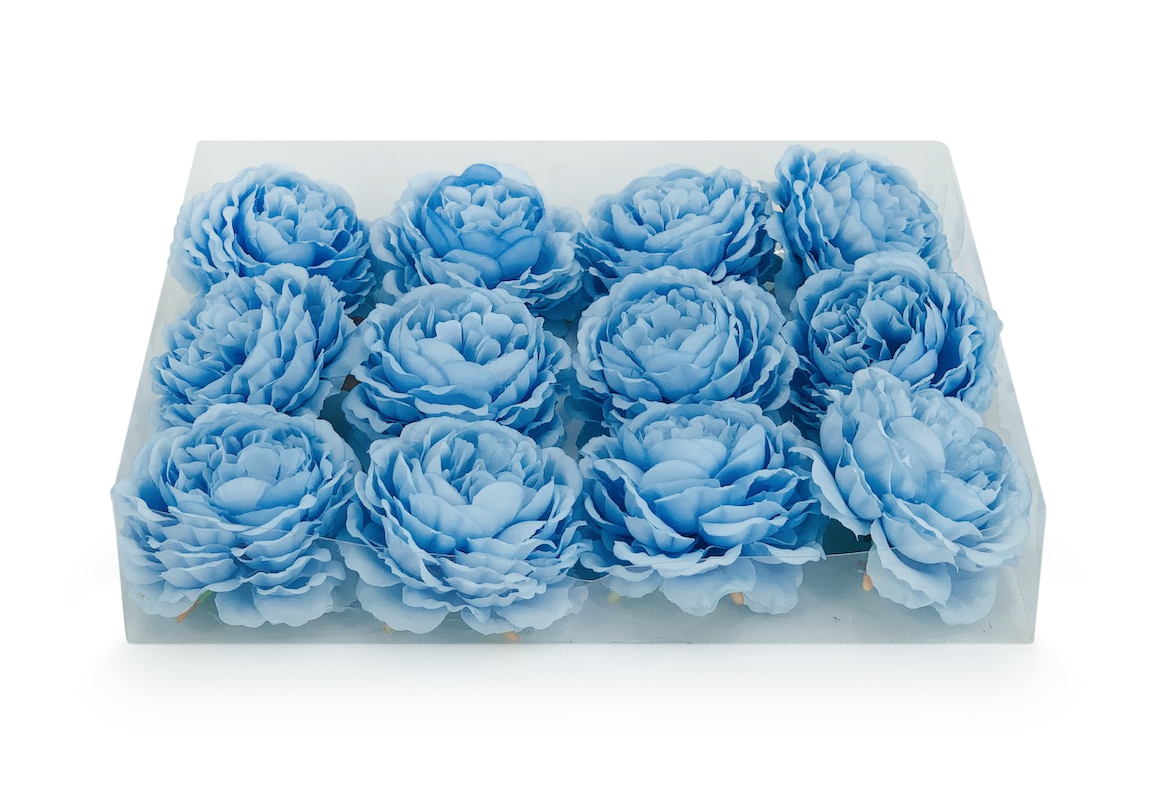 Ornate Peony-Sky Blue
