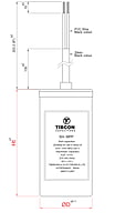 Tibcon 120-150 MFD 275 V Motor Starting Capacitor