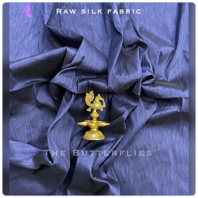 RAW SILK FABRIC PER METER RUFFSF18656