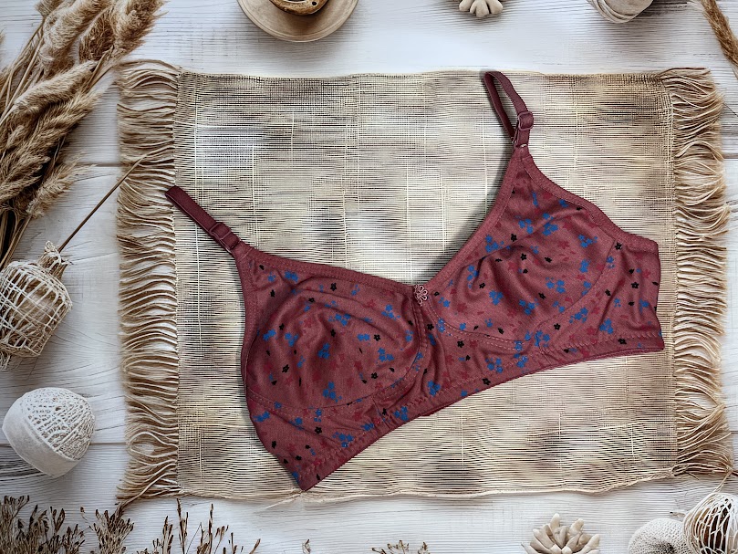 Printed Tshirt Bra- Daisy