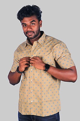 Mustard Printed Shirts