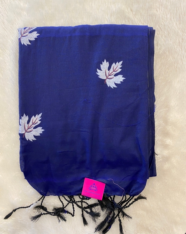 Veeksha - Handloom Cotton Sarees (Leaves) SWS106