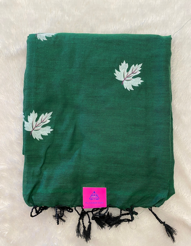 Veeksha - Handloom Cotton Sarees (Leaves) SWS107