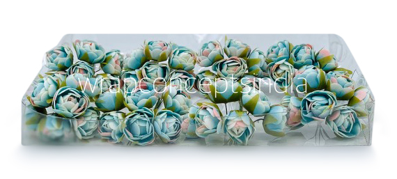 Sky Blue with hints of Pink Close Peony