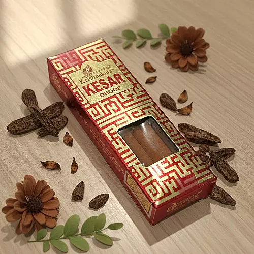Raviikara KESAR Candy Dhoop Sticks (10 Sticks)