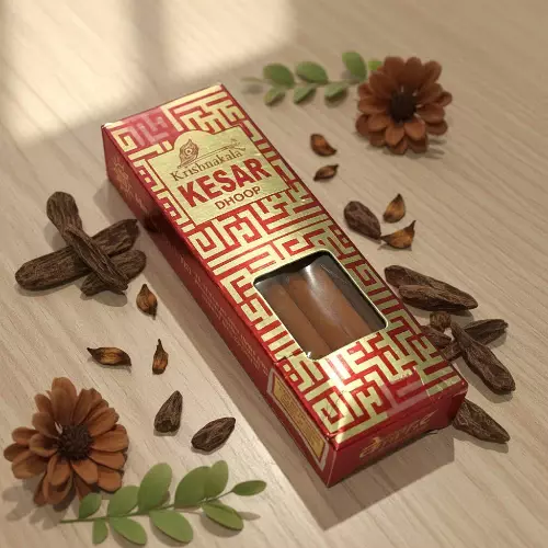 Raviikara KESAR Candy Dhoop Sticks (10 Sticks)