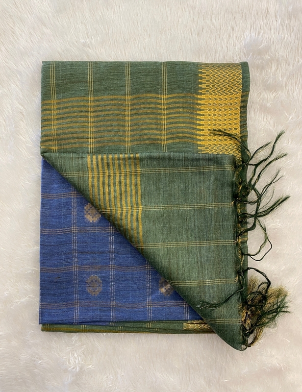 Apsara - Semi Tussar Cotton Sarees in Buttas SWS120