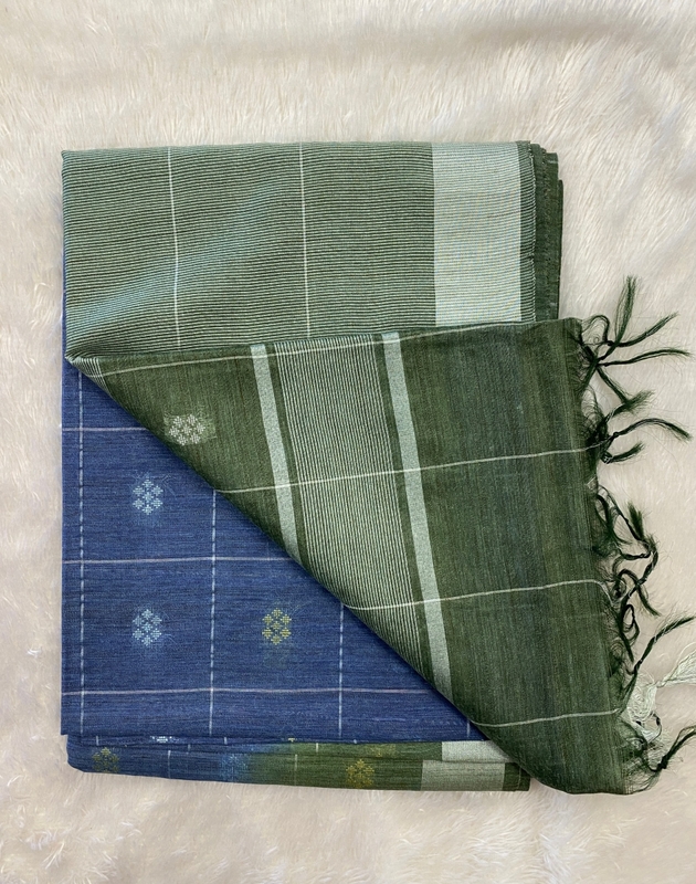 Apsara - Semi Tussar Cotton Sarees in Buttas SWS120