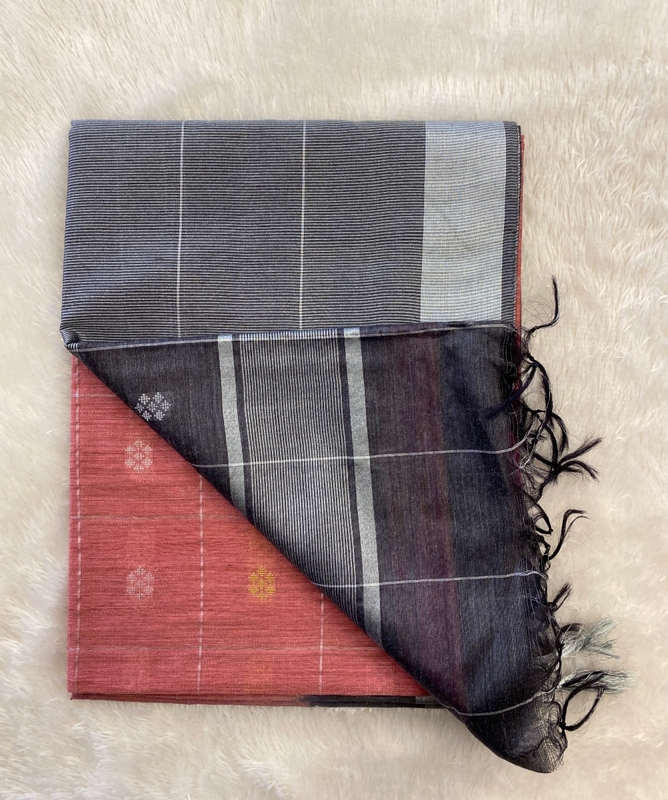 Apsara - Semi Tussar Cotton Sarees in Buttas SWS120