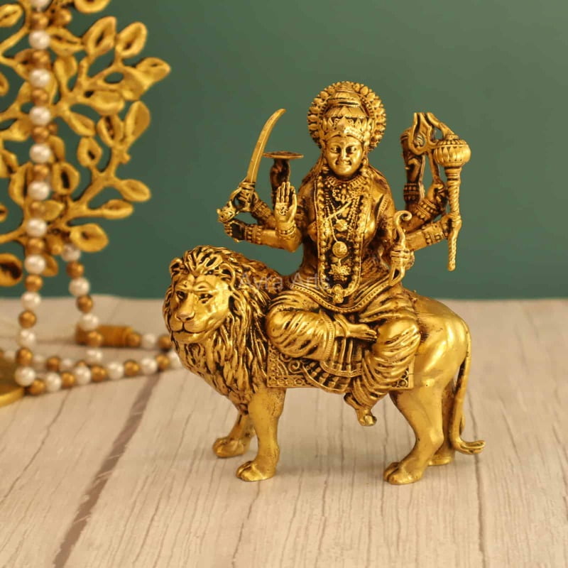 Premium Light Weight Durga Devi Idol 6 Inch Height