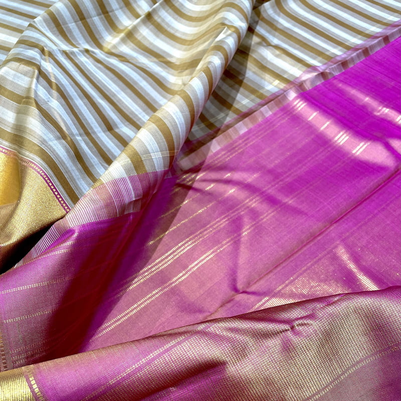 Cairo Brown Kanchipuram with Stone Creek Green