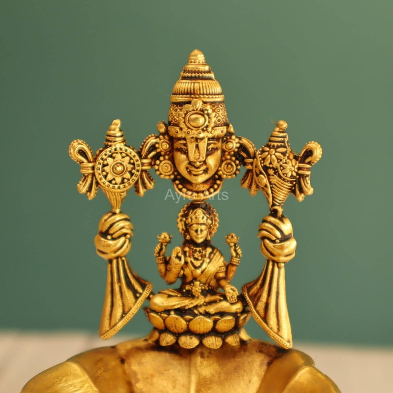 Premium Light Weight Lakshmi Bajali Diya - 5 Inch Height