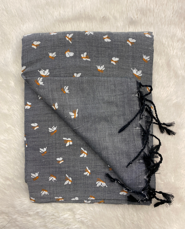 Veeksha - Handloom Cotton Sarees (Butterflies) SWS99