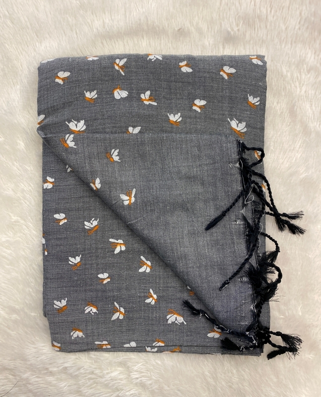 Veeksha - Handloom Cotton Sarees (Butterflies) SWS99