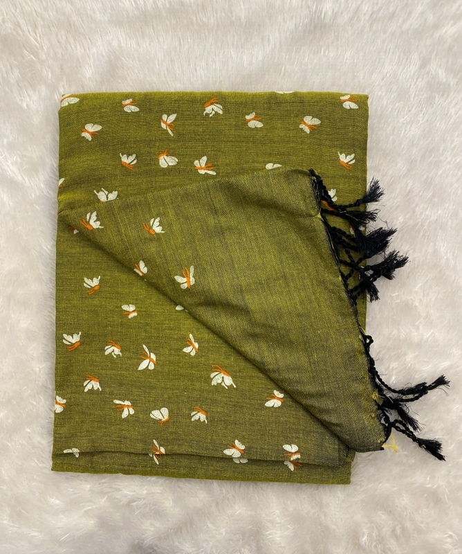 Veeksha - Handloom Cotton Sarees (Butterflies) SWS100