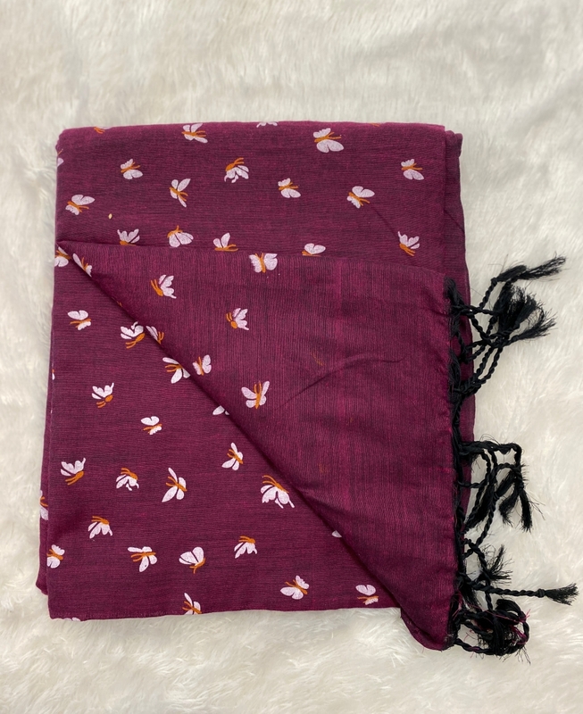 Veeksha - Handloom Cotton Sarees (Butterflies) SWS99