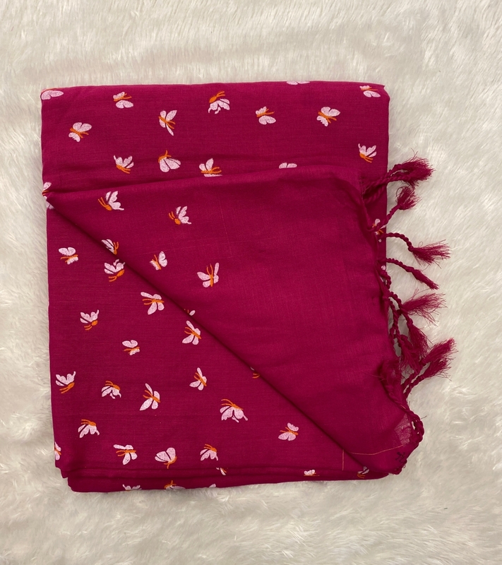 Veeksha - Handloom Cotton Sarees (Butterflies) SWS100