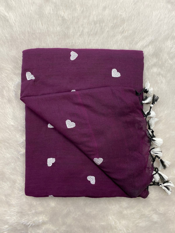 Veeksha - Handloom Cotton Sarees (Heart) SWS119