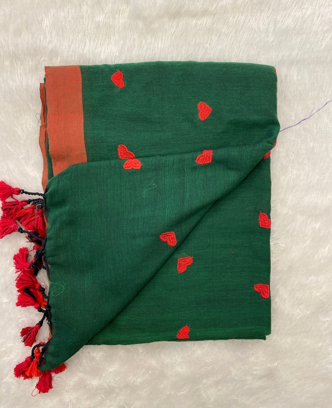 Veeksha - Handloom Cotton Sarees (Heart) SWS118