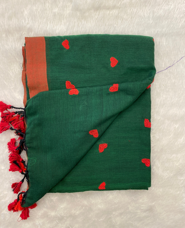 Veeksha - Handloom Cotton Sarees (Heart) SWS118