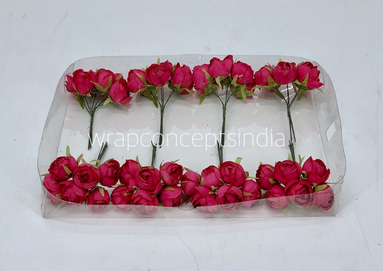 Small Close Peony - Fuchsia Pink