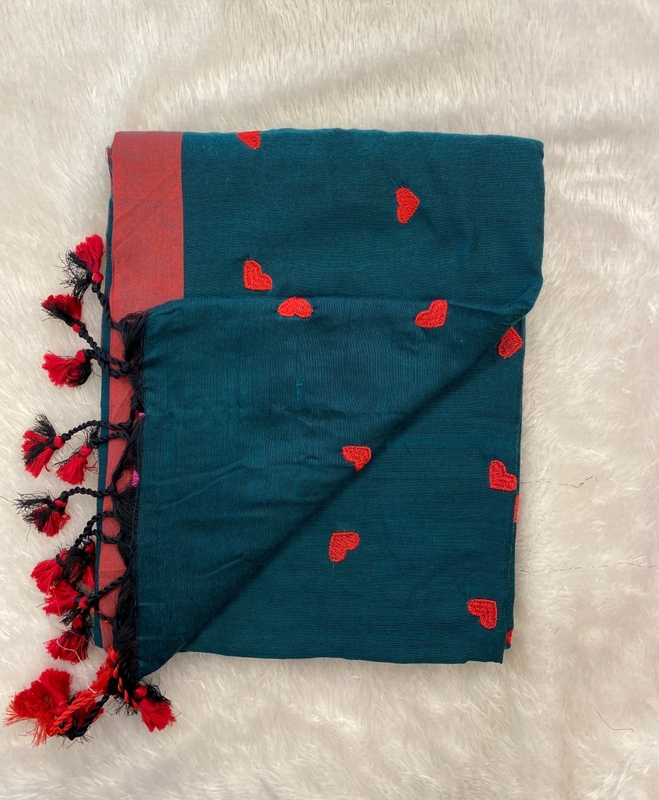 Veeksha - Handloom Cotton Sarees (Heart) SWS118