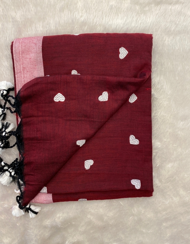 Veeksha - Handloom Cotton Sarees (Heart) SWS117