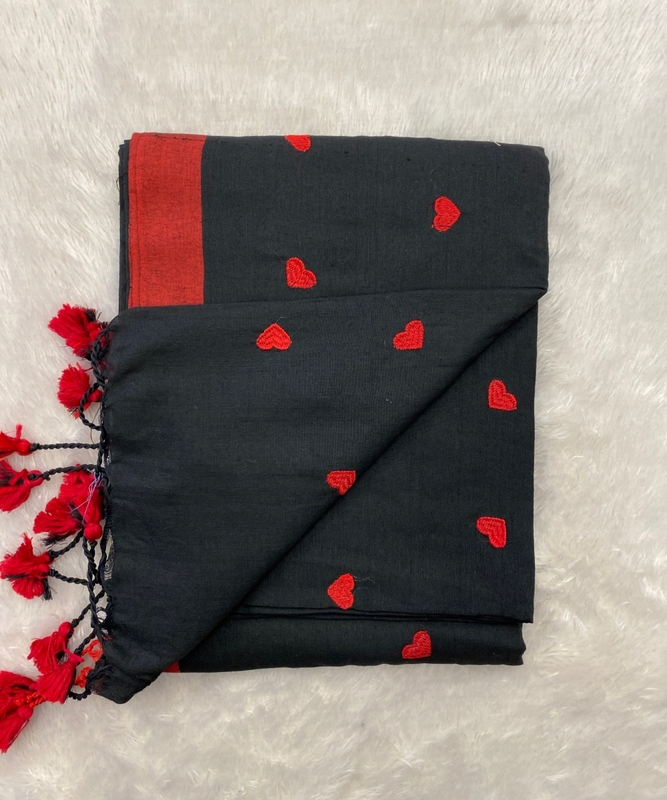 Veeksha - Handloom Cotton Sarees (Heart) SWS117