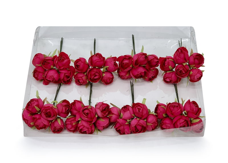 Small Close Peony - Fuchsia Pink